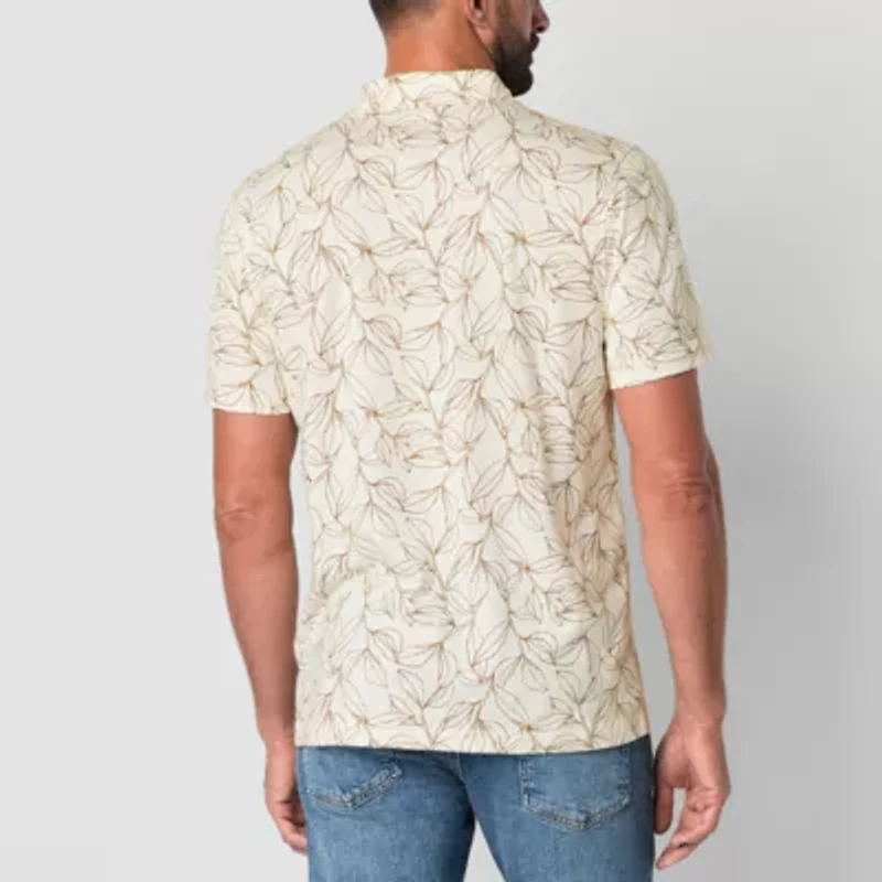 St. John's Bay Super Soft Jersey Mens Classic Fit Short Sleeve Polo Shirt