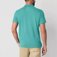 St. John's Bay Premium Stretch Mens Slim Fit Short Sleeve Polo Shirt