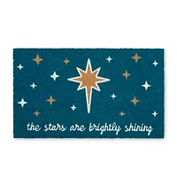 North Pole Trading Co. Stars Indoor Outdoor Rectangular Doormat