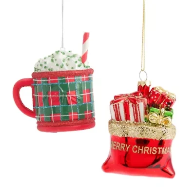 North Pole Trading Co. Hot Cocoa And Gift Bag Set 2-pc. Christmas Ornament