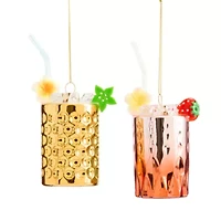 North Pole Trading Co. Drinks Set 2-pc. Christmas Ornament