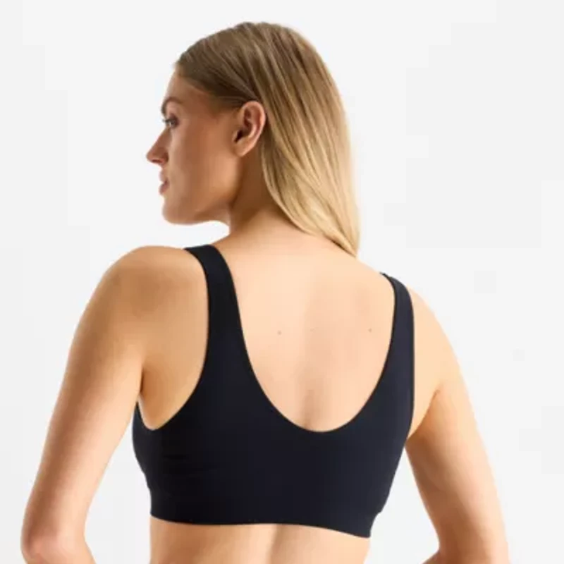 Ambrielle Seamless Womens Light Support Bralette 366771