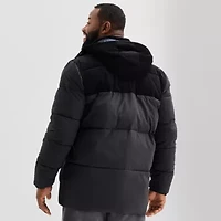 St. John's Bay Mens Hooded Heavyweight Big and Tall Puffer Jacket