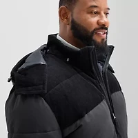 St. John's Bay Mens Hooded Heavyweight Big and Tall Puffer Jacket