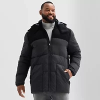 St. John's Bay Mens Hooded Heavyweight Big and Tall Puffer Jacket