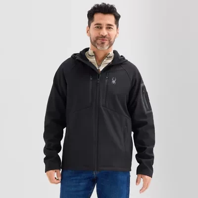 Spyder Mens Hooded Midweight Softshell Jacket
