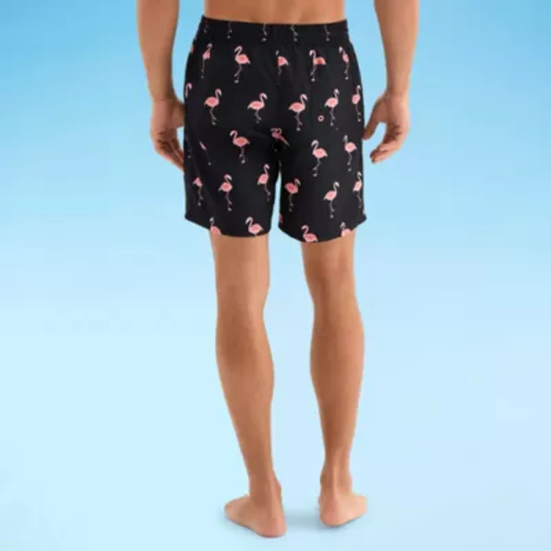 Burnside Mens Drawstring Waist Animal Swim Shorts