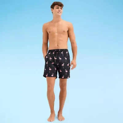 Burnside Mens Drawstring Waist Animal Swim Shorts