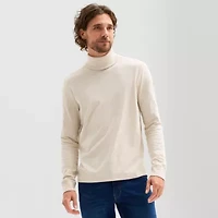 mutual weave Mens Long Sleeve Regular Fit Turtleneck