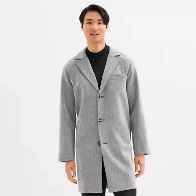 J. Ferrar Mens Midweight Topcoat Coat