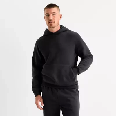 Xersion Quick Dry Cotton Blend Fleece Mens Long Sleeve Active Hoodie