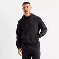 Xersion Quick Dry Cotton Blend Fleece Mens Long Sleeve Active Hoodie