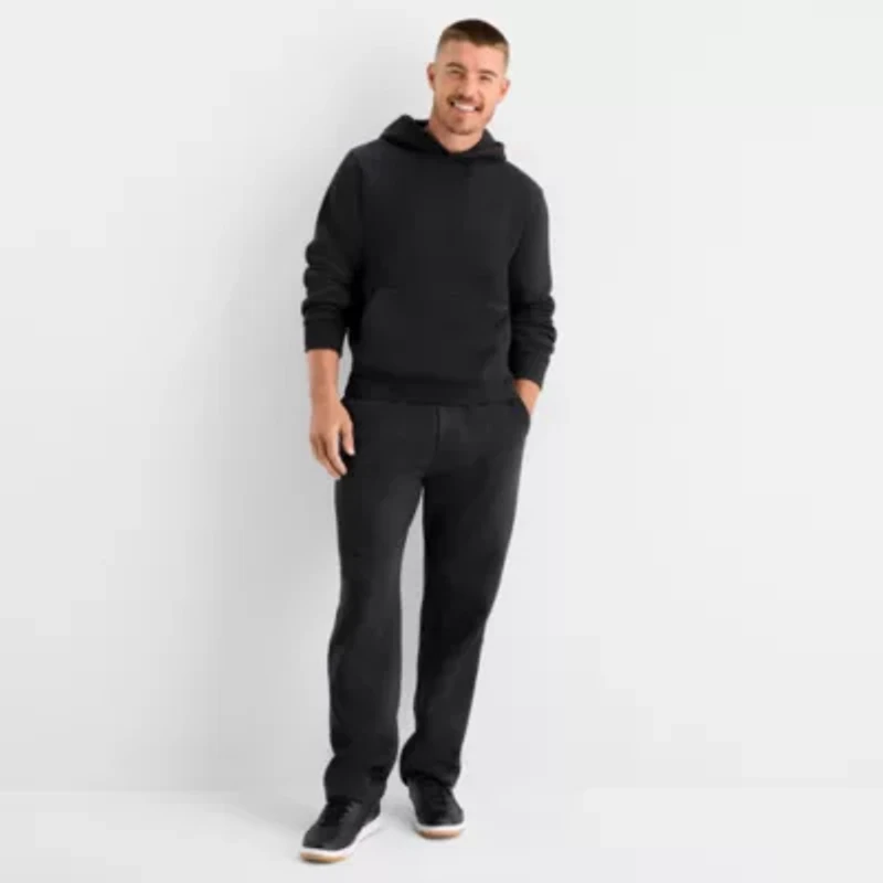 Xersion Quick Dry Cotton Blend Fleece Mens Long Sleeve Active Hoodie