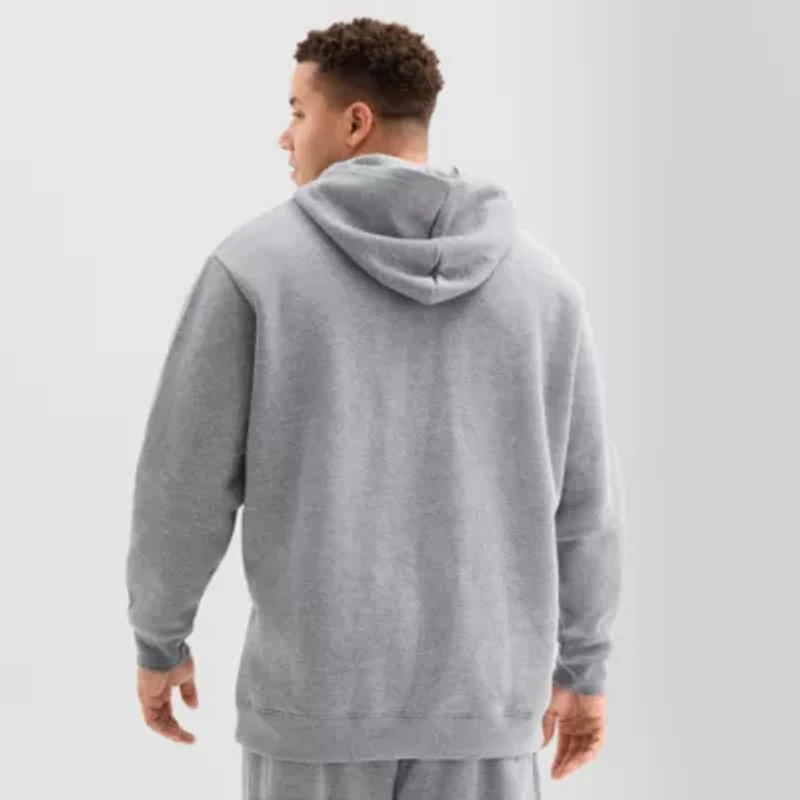 Xersion Quick Dry Cotton Blend Fleece Mens Long Sleeve Active Big and Tall Hoodie