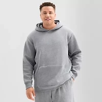 Xersion Quick Dry Cotton Blend Fleece Mens Long Sleeve Active Big and Tall Hoodie