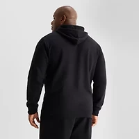 Xersion Quick Dry Cotton Blend Fleece Mens Long Sleeve Active Big and Tall Hoodie