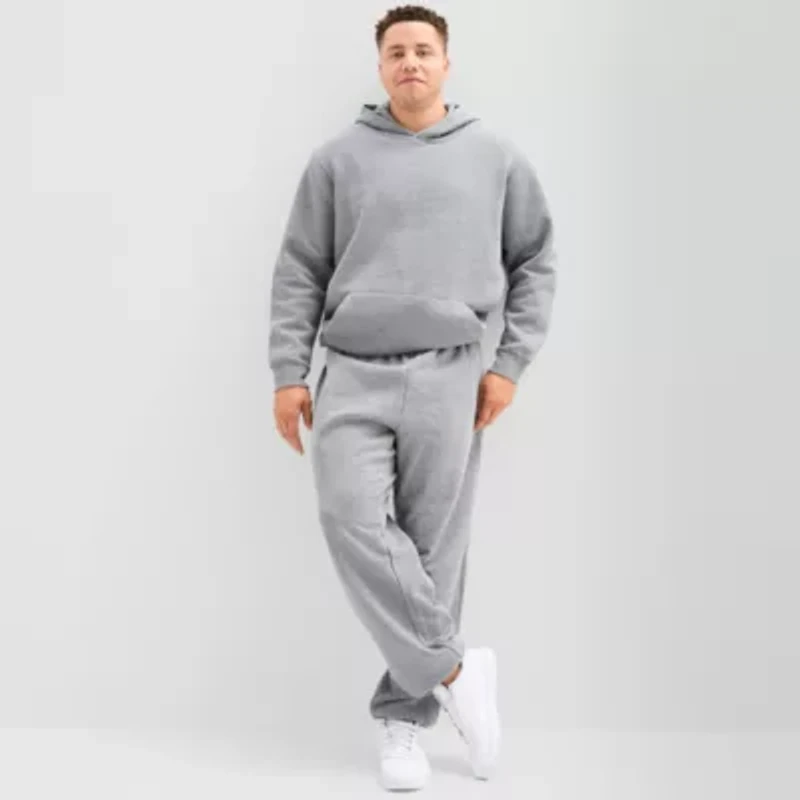Xersion Quick Dry Cotton Blend Mens Drawstring Waist Straight Regular Fit Big and Tall Fleece Sweatpant
