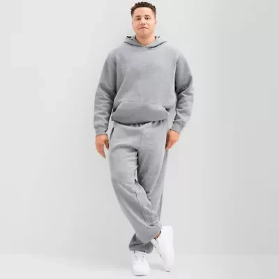 Xersion Quick Dry Cotton Blend Mens Drawstring Waist Straight Regular Fit Big and Tall Fleece Sweatpant