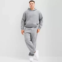 Xersion Quick Dry Cotton Blend Mens Drawstring Waist Straight Regular Fit Big and Tall Fleece Sweatpant