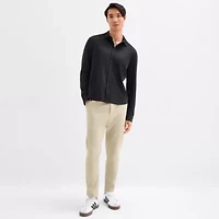 Stylus Mens Long Sleeve Knit Button-Down Shirt