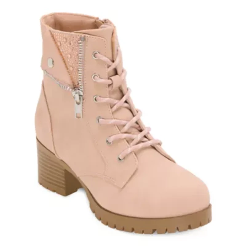 Thereabouts Little & Big Kid Girls Mckenna Flat Heel Lace Up Boots