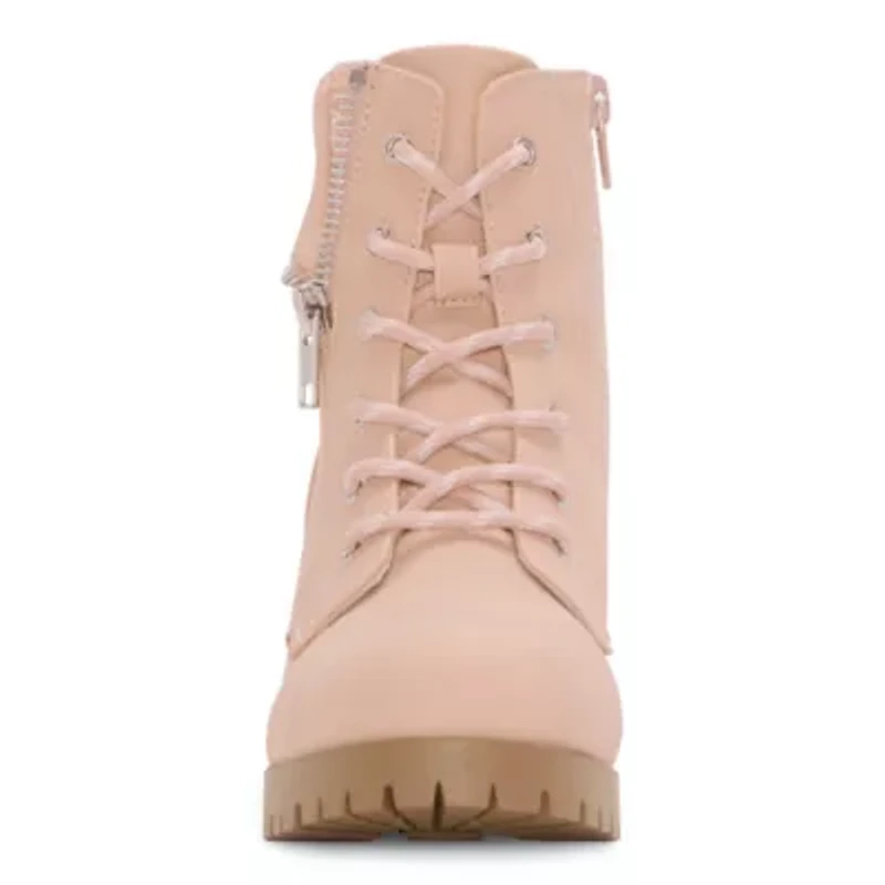 Thereabouts Little & Big Kid Girls Mckenna Flat Heel Lace Up Boots