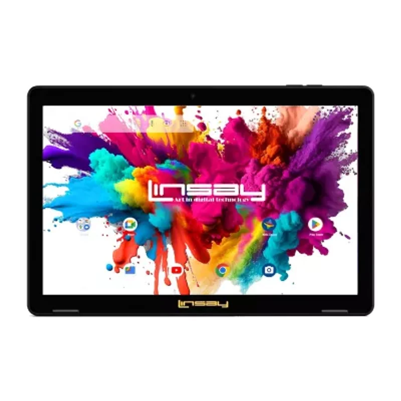 LINSAY® 10.1 Octa Core 128Gb Android 15 Tablet Pop And Pen