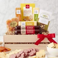 Hickory Farms Meat and Cheese Gift Crate Set
