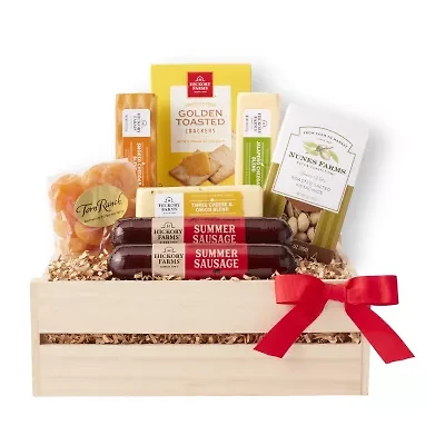 Hickory Farms Meat and Cheese Gift Crate Set