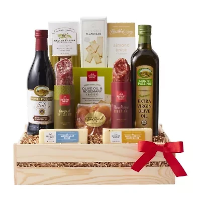 Hickory Farms Sparkling Cider & Snacks Gift Box Set