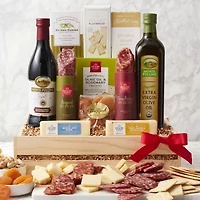 Hickory Farms Sparkling Cider & Snacks Gift Box Set