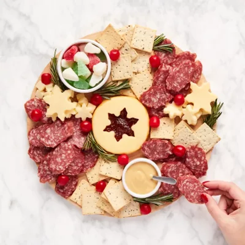 Hickory Farms Holiday Wreath Charcuterie Kit