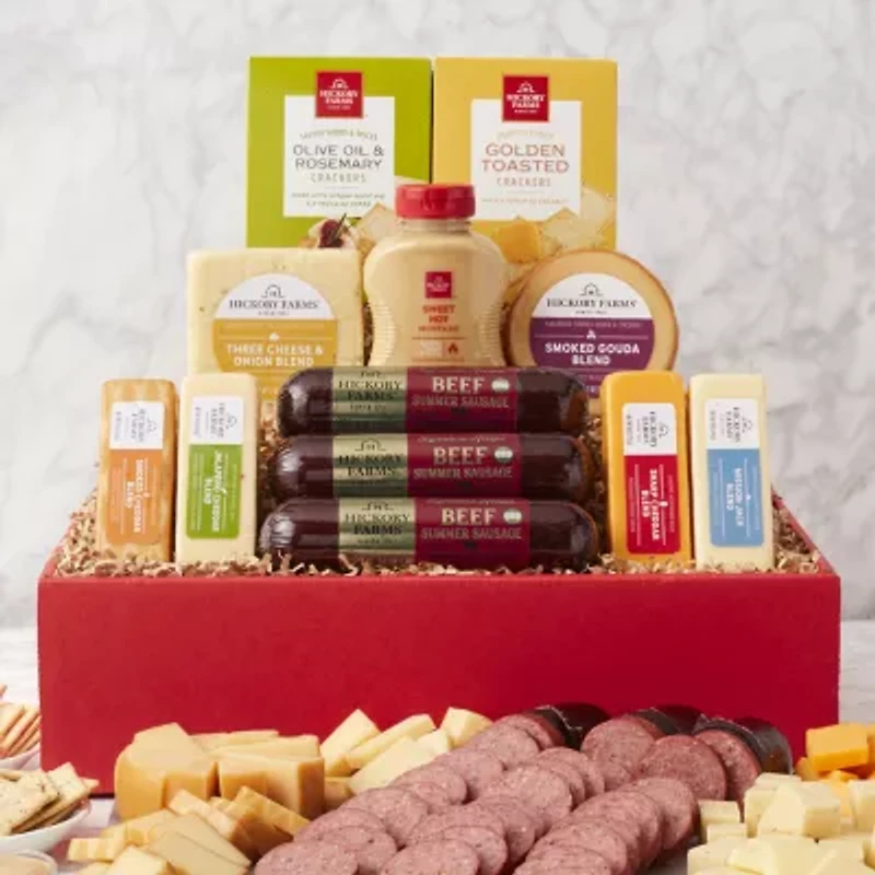 Hickory Farms Party Favorites Gift Box Set