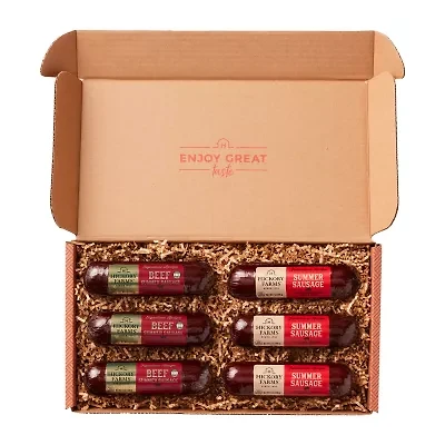 Hickory Farms Summer Sausage Flight Gift Basket