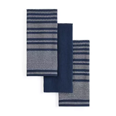 Homewear Hunter Stripe 3-pc. Kitchen Towel Set