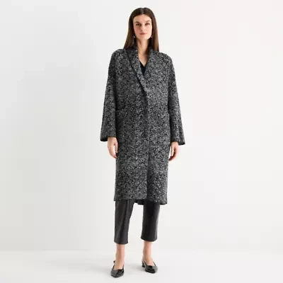 Worthington Womens Long Sleeve Button Cardigan