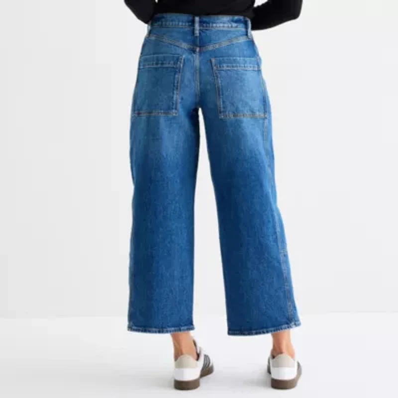 a.n.a Womens Highest Rise Barrel Jean