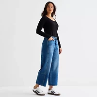 a.n.a Womens Highest Rise Barrel Jean