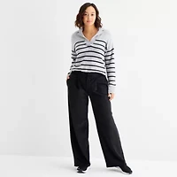 Stylus Womens Corduroy Wide Leg Trouser