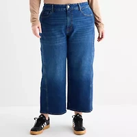 a.n.a Womens Plus Highest Rise Barrel Jean
