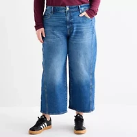 a.n.a Womens Plus Highest Rise Barrel Jean