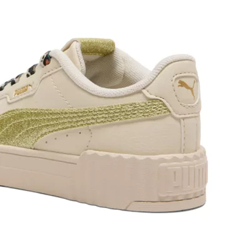 PUMA Carina 3.0 Cheetah Glitz Little Kid Girls Sneakers