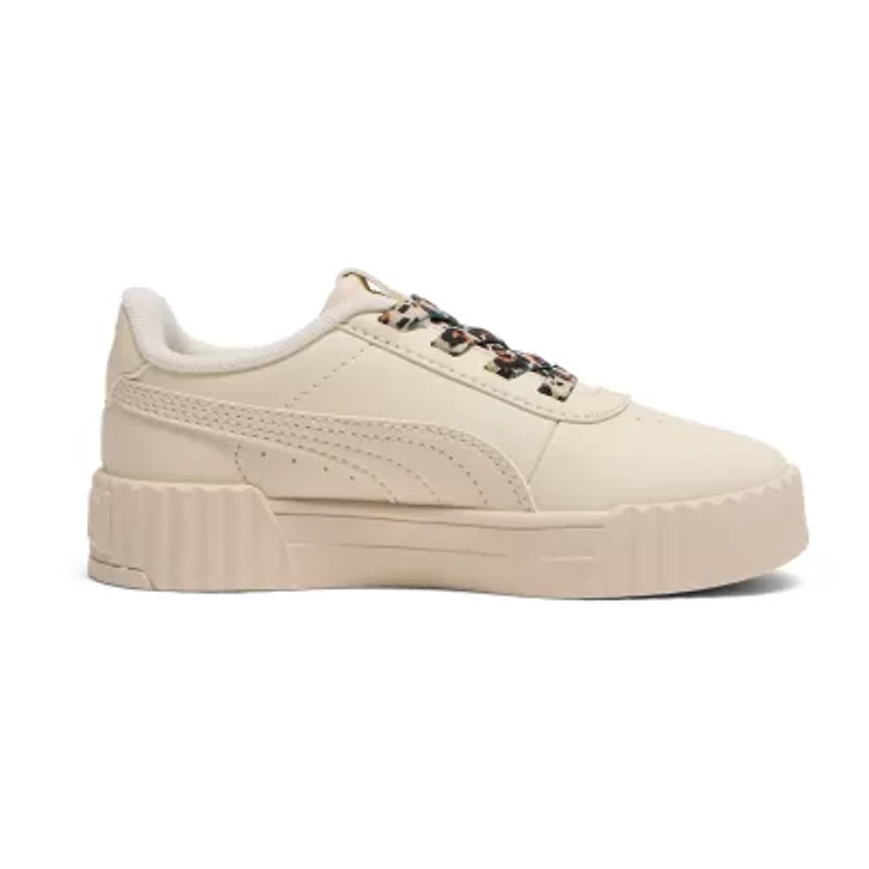 PUMA Carina 3.0 Cheetah Glitz Little Kid Girls Sneakers