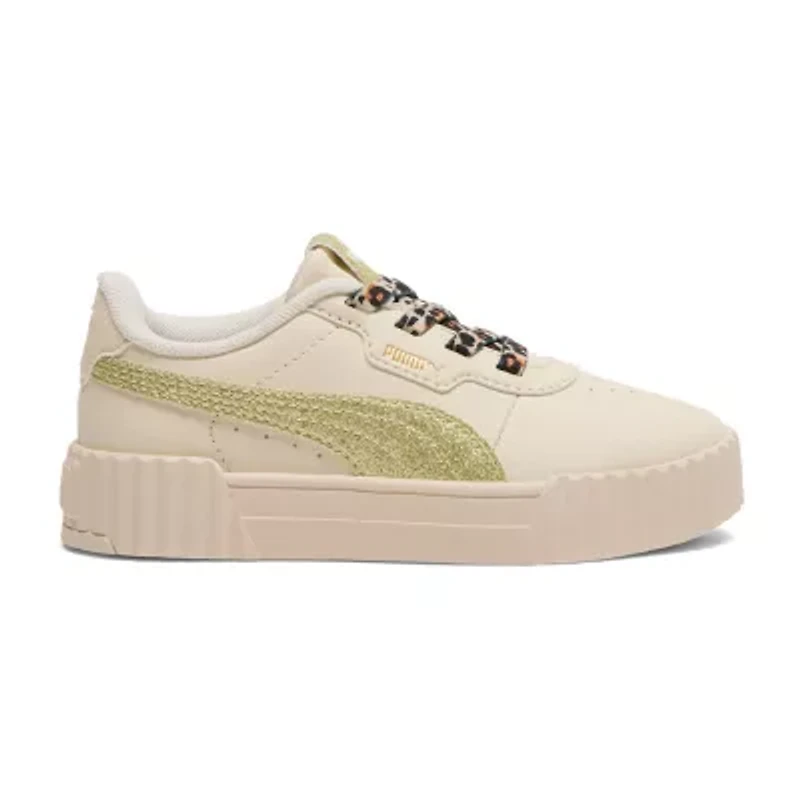 PUMA Carina 3.0 Cheetah Glitz Little Kid Girls Sneakers