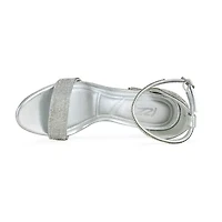 IZZY by AZALEA WANG Gabriella Womens Almond Open Toe Block Heel Pumps