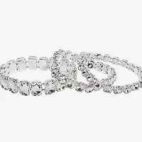 Bijoux Bar Womens 3-pc. Glass Bracelet Set