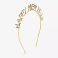 Bijoux Bar Gold Tone Happy New Year Headband