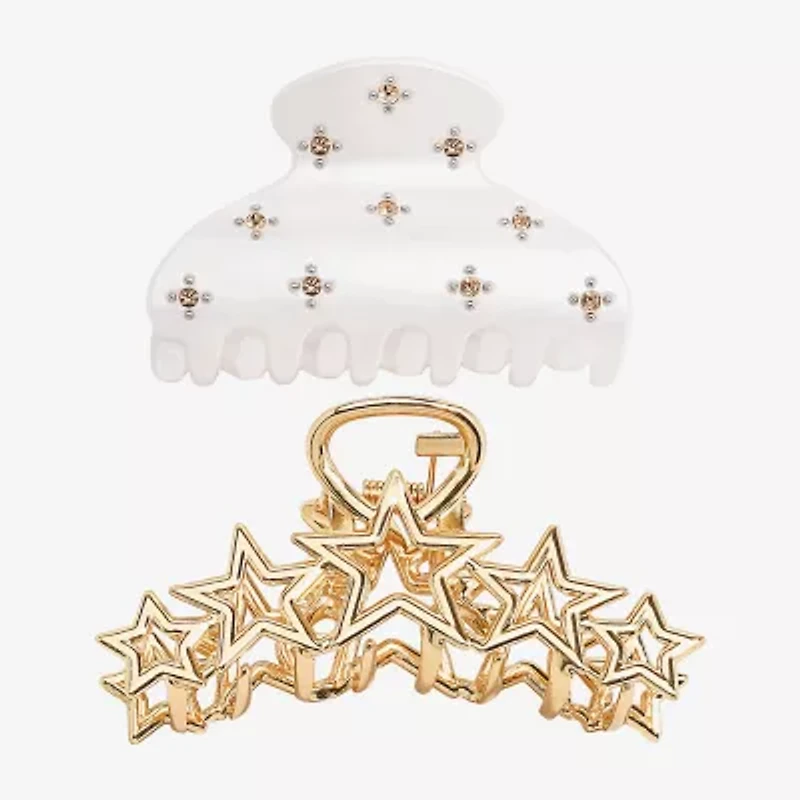 Bijoux Bar Gold Tone 2-pc. Hair Clip