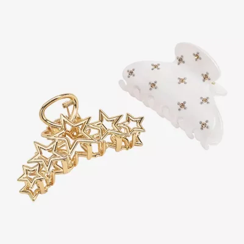 Bijoux Bar Gold Tone 2-pc. Hair Clip