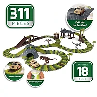 Nkok Inc. Junior Explorers Deluxe Safari Track 311-pc. Toy Playset